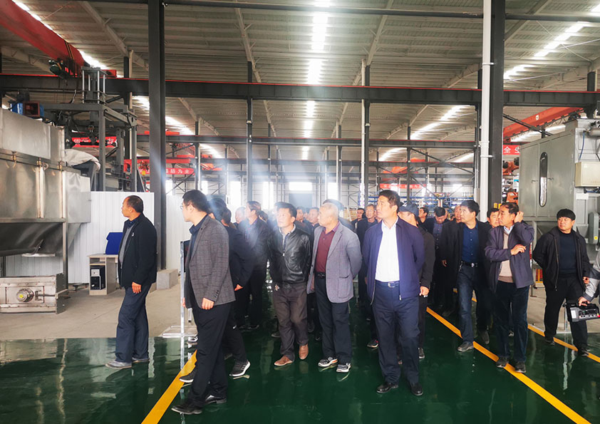 熱烈歡迎新安街道及柘山鎮相關領導來博陽機械觀摩