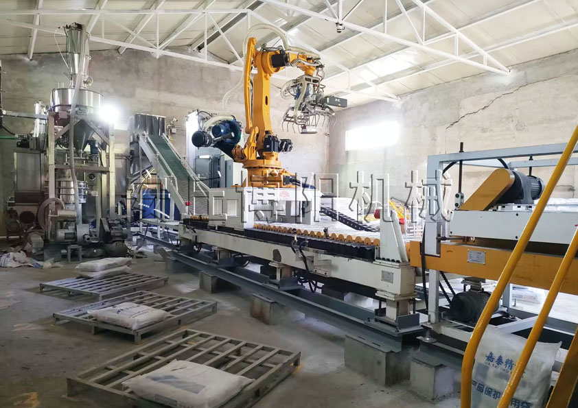 碳酸氫銨全自動拆包機械手 全自動拆包機器人的產品特點